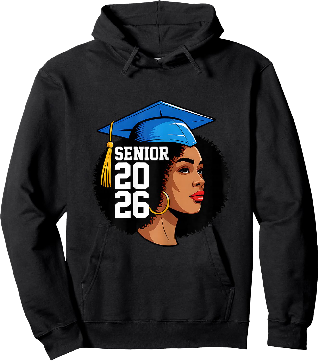 Senior 2026 Black Women Melanin Class of 2026 Graduation Hoodie - Hoodie | Black