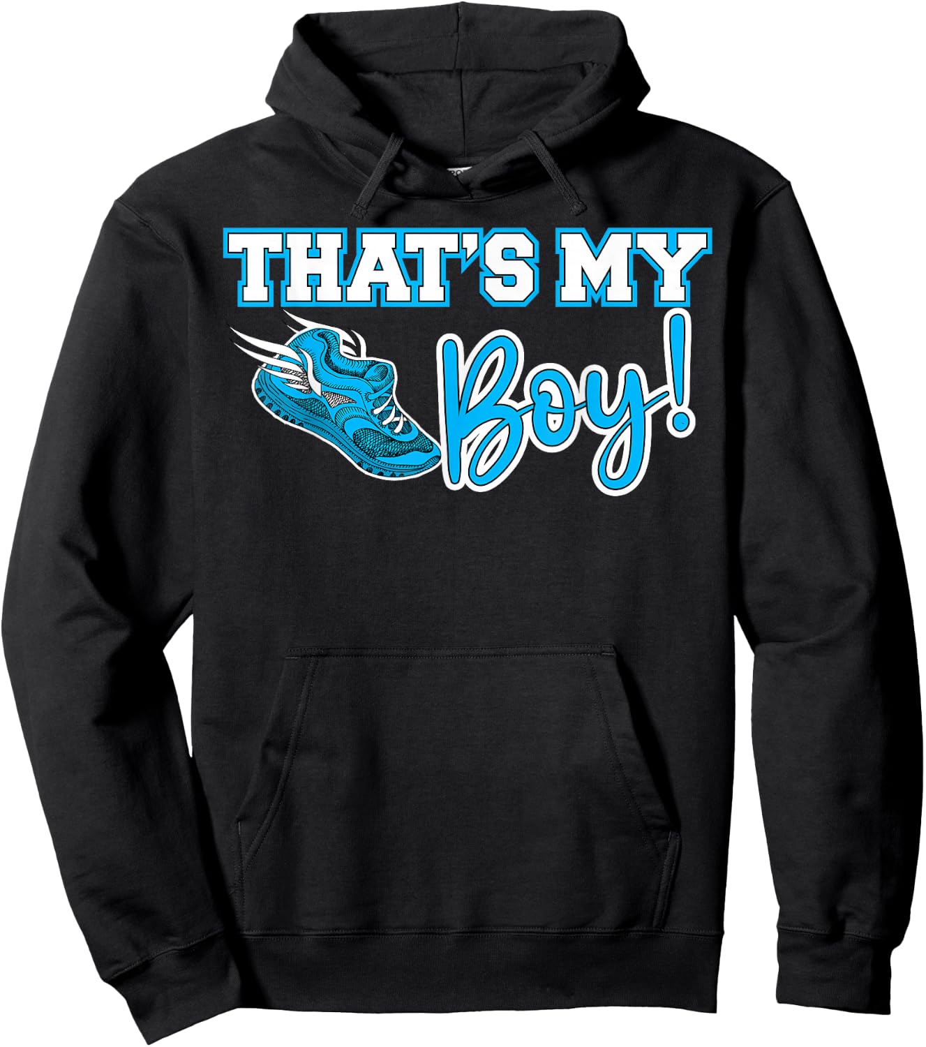 Track and Field Mom That's My Boy High School Sports Mother Hoodie - Hoodie | Black