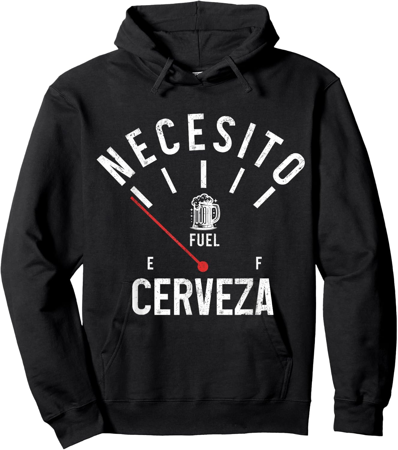 Necesito Cerveza Need Beer Funny Spanish Hispanic Beer Lover Hoodie - Hoodie | Black