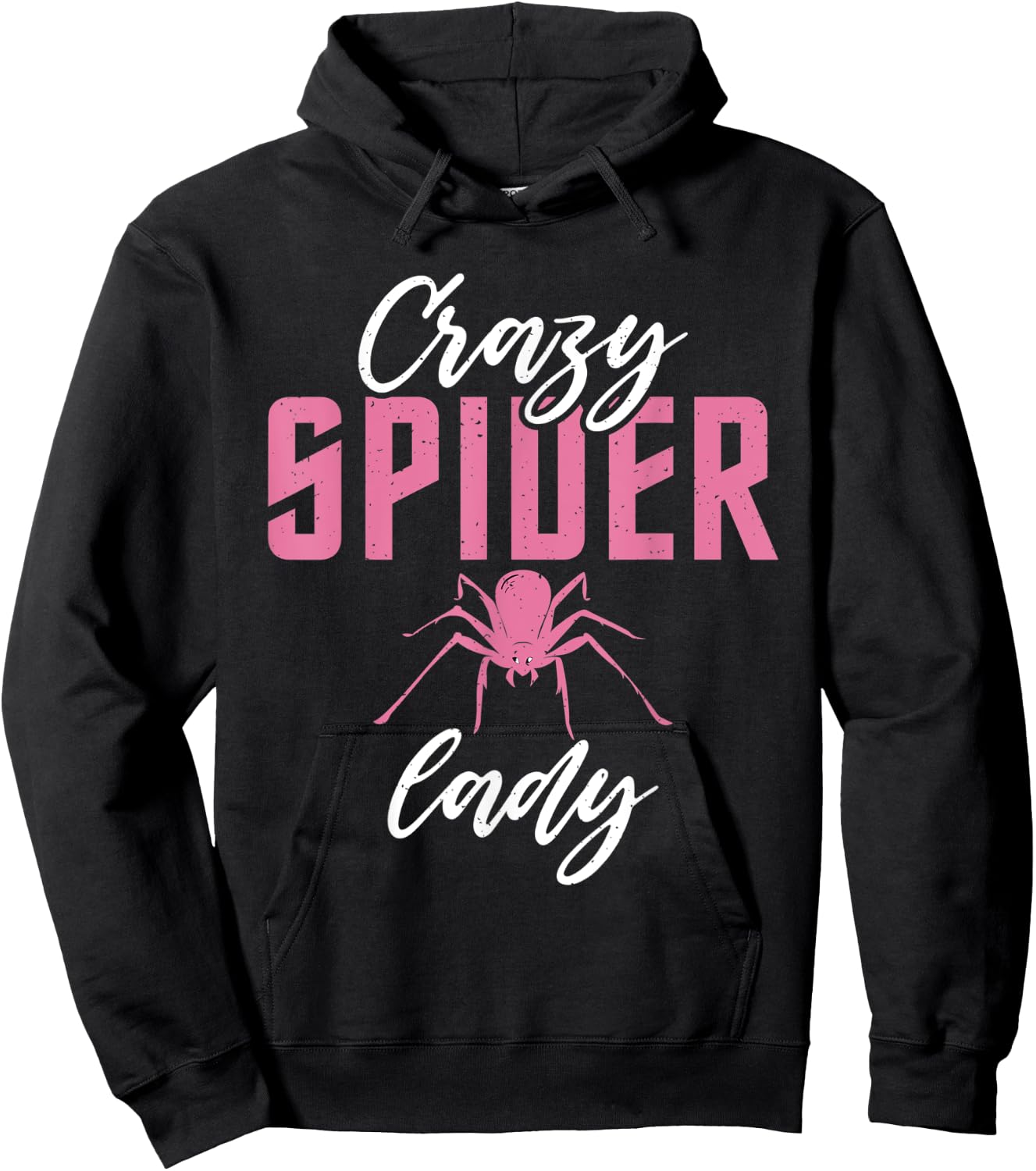 Crazy Spider Lady Tarantula Spider Owner Hoodie - Hoodie | Black