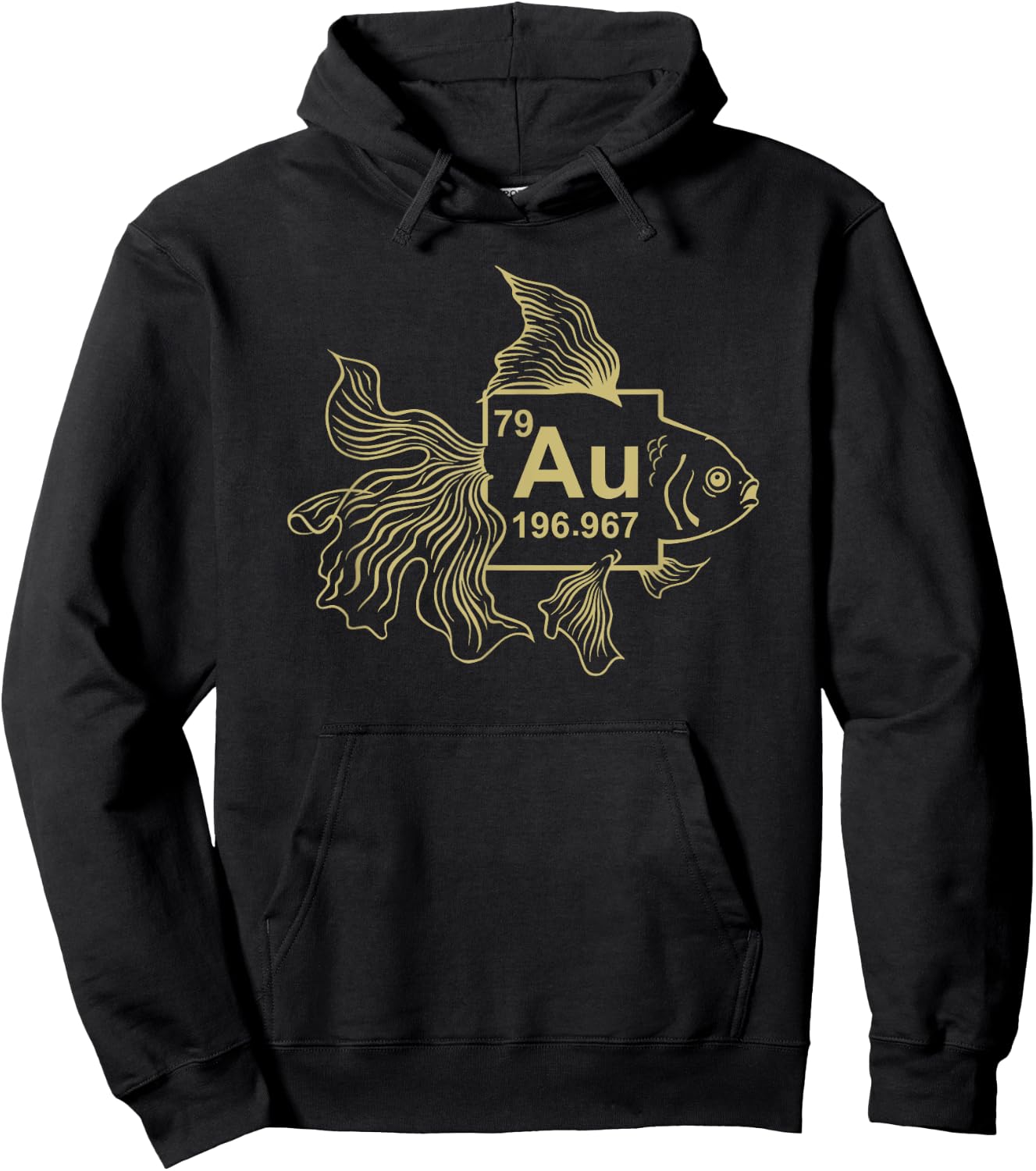 Goldfish - Gold fish - AU Chemistry Science - AU Element Hoodie - Hoodie | Black