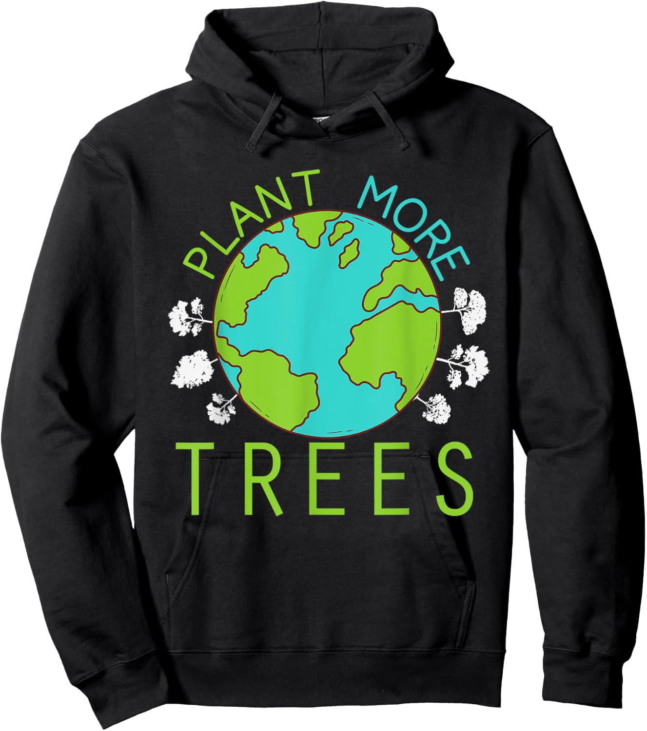 Plant More Trees Save Earth Day Climate Nature Environmental Hoodie - Hoodie | Black