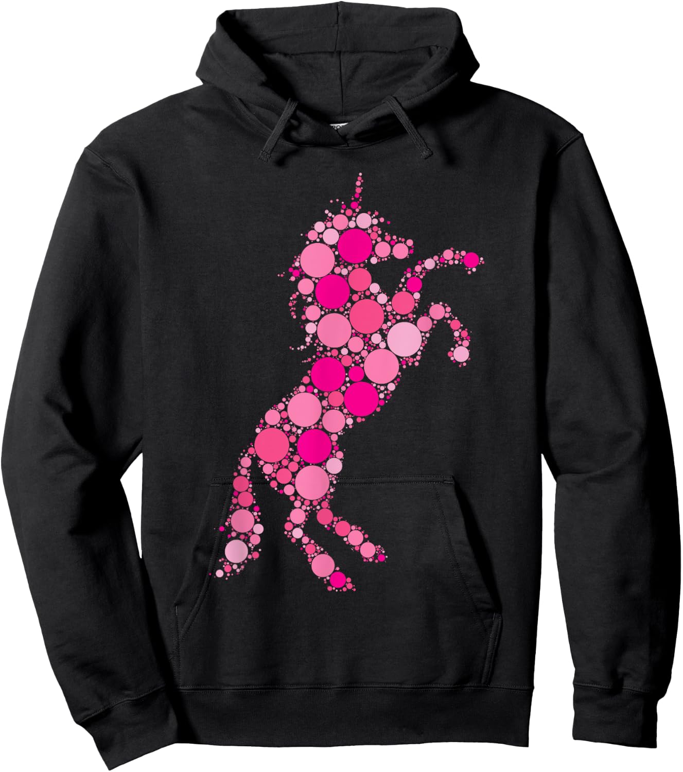 Pink Polka Dot Unicorn International Dot Day Hoodie - Hoodie | Black