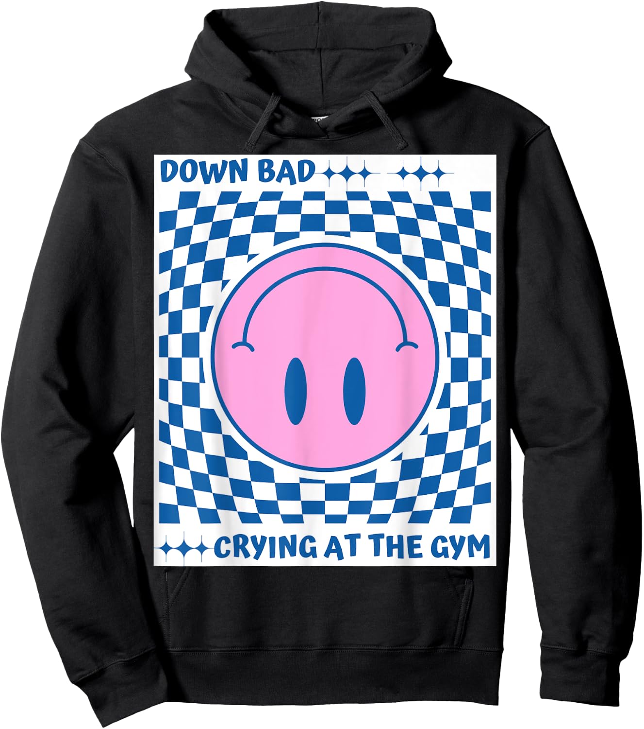 Down Bad Crying at The Gym Hoodie - Hoodie | Black