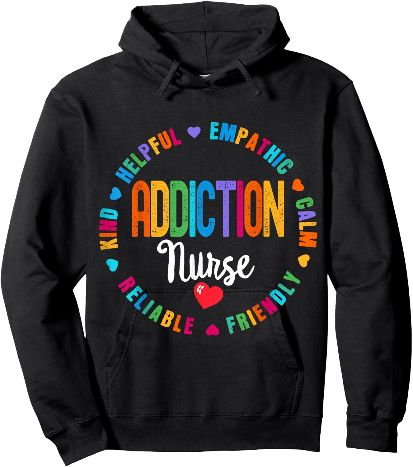 Addiction Nurse Rehab Recovery Nurses Hoodie - Hoodie | Black