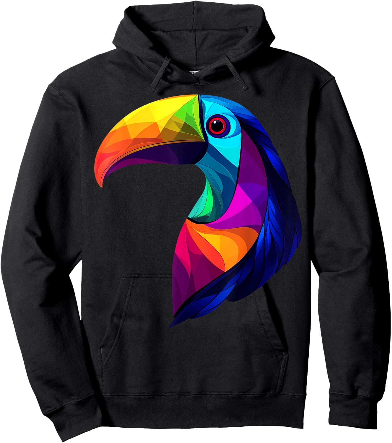 Colorful Toucan Vibrant Rainforest Jungle Animals Black Hoodie - Hoodie | Black