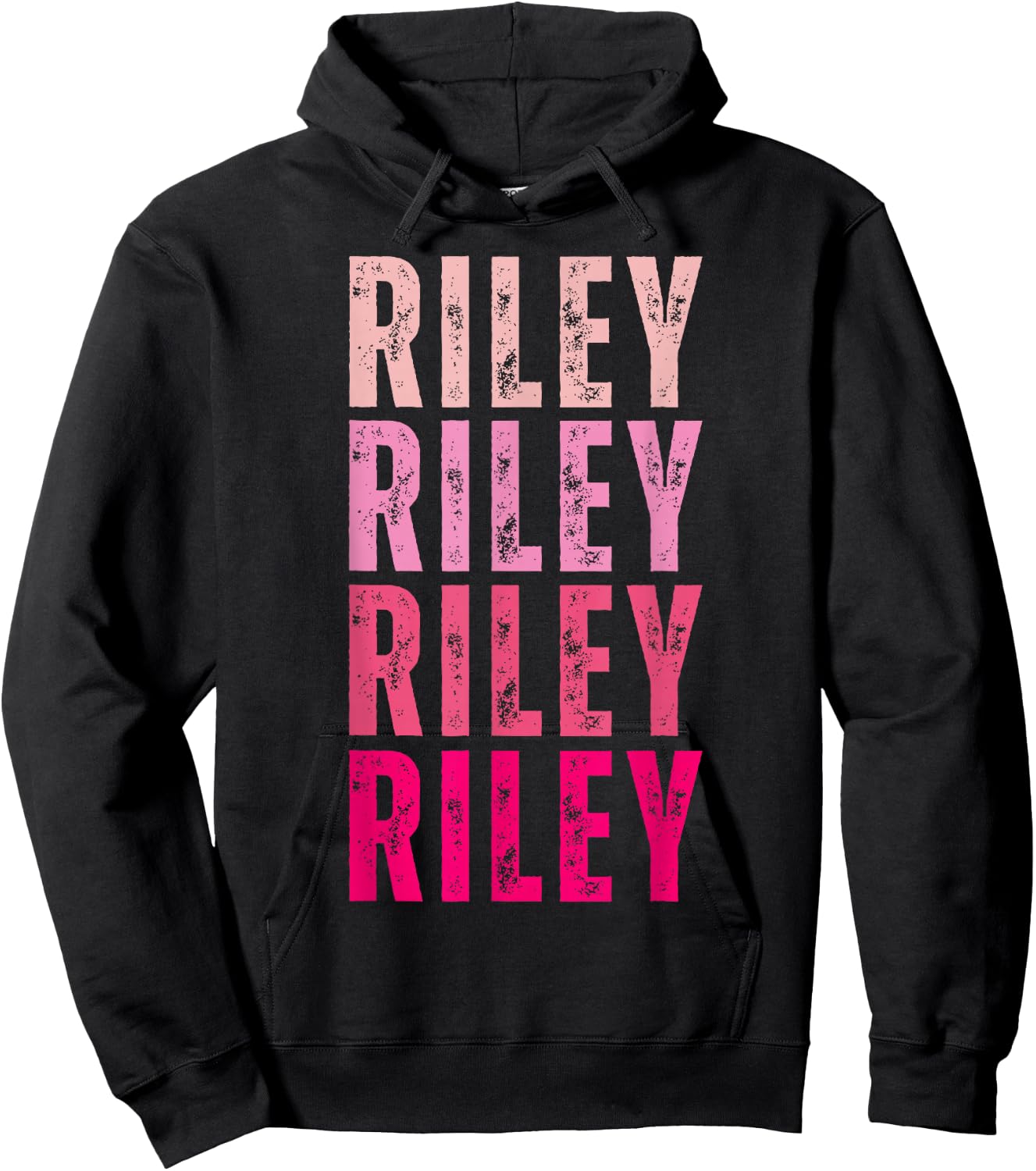 Personalized Name Riley I Love Riley Vintage Hoodie - Hoodie | Black
