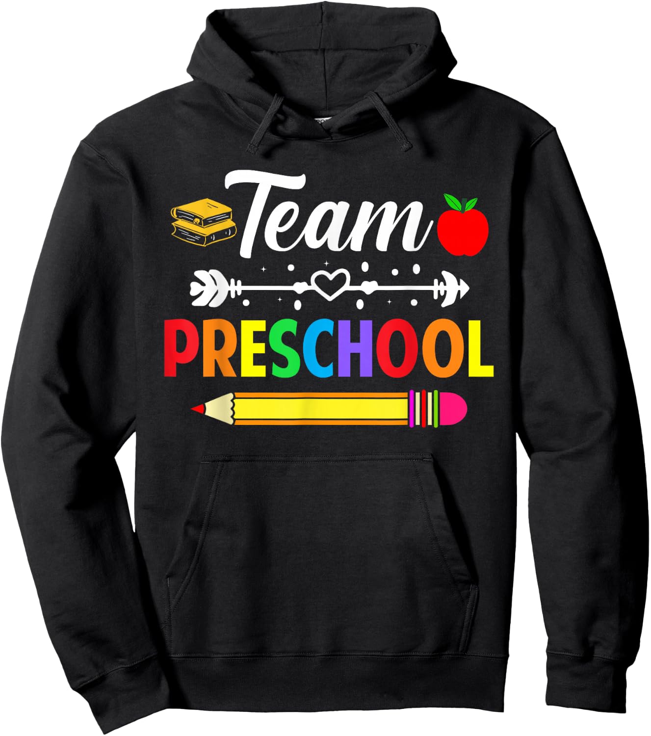 Team Preschool Teacher Preschool Team Teacher School Grade Hoodie - Hoodie | Black