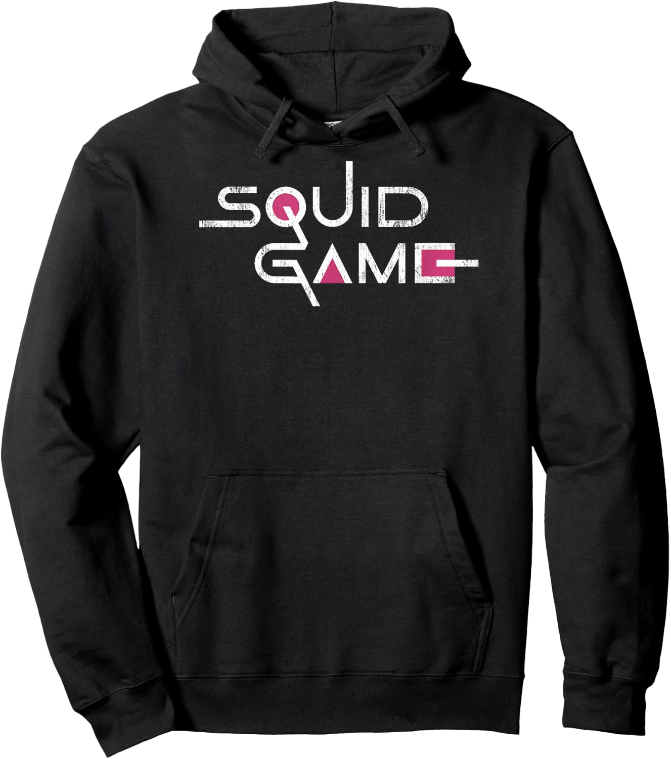 Squid Game English Title Logo Hoodie - Hoodie | Black