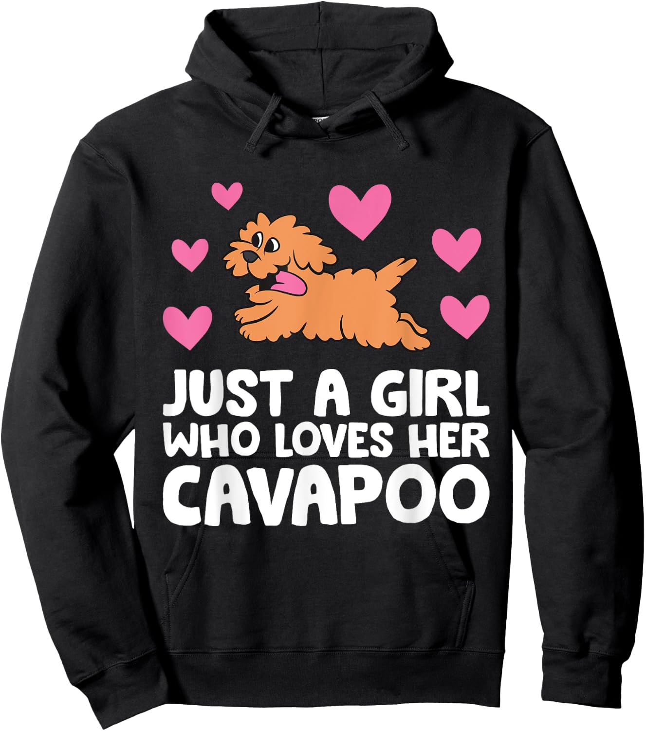 Just A Girl Who Loves Her Cavapoo Hoodie - Hoodie | Black