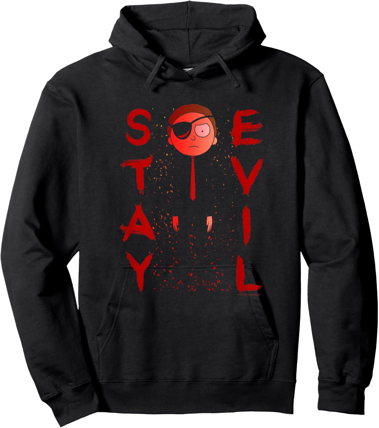 Rick and Morty Stay Evil Morty Hoodie - Hoodie | Black