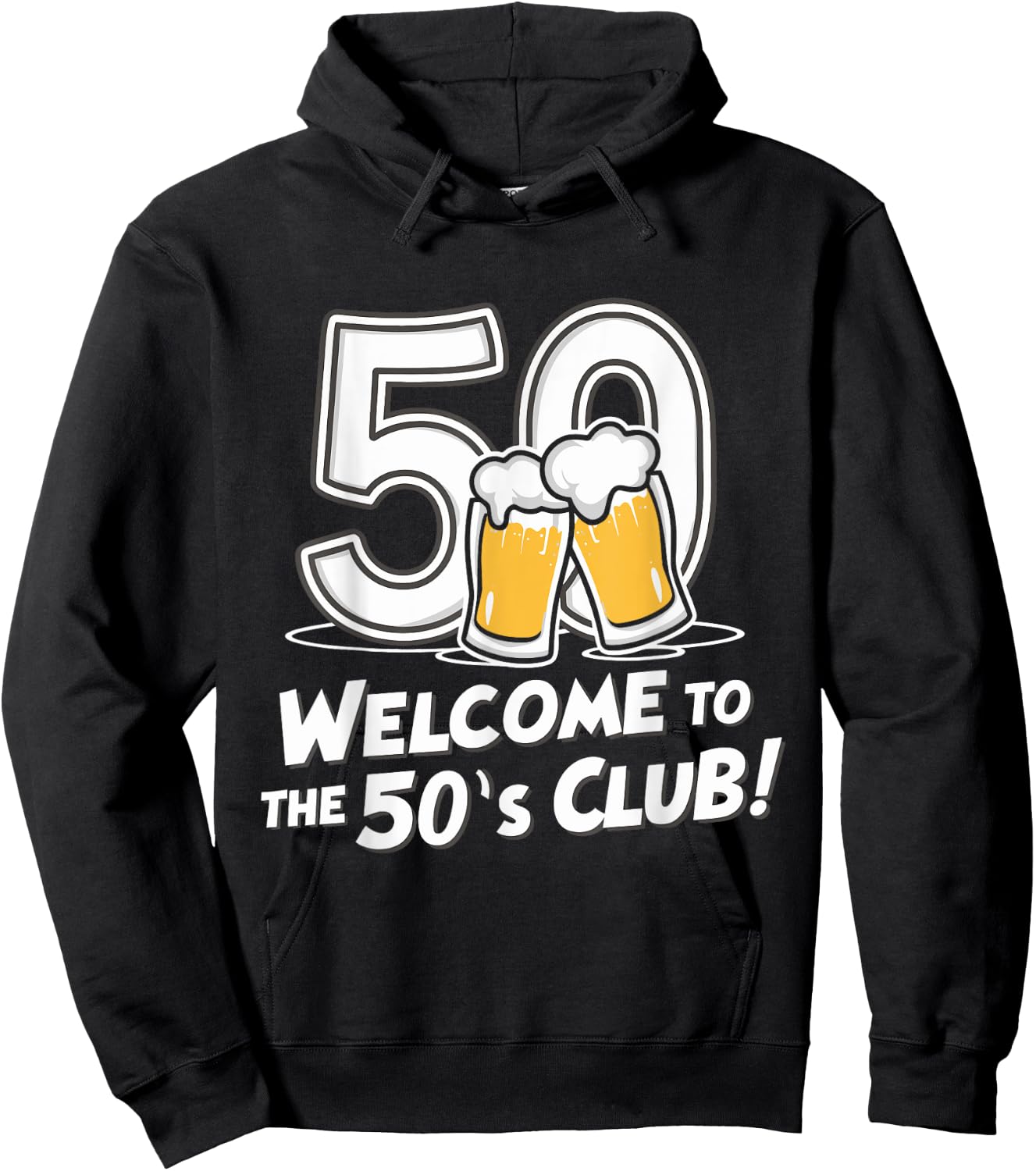 50th Birthday 50 years Welcome to the 50's club Hoodie - Hoodie | Black