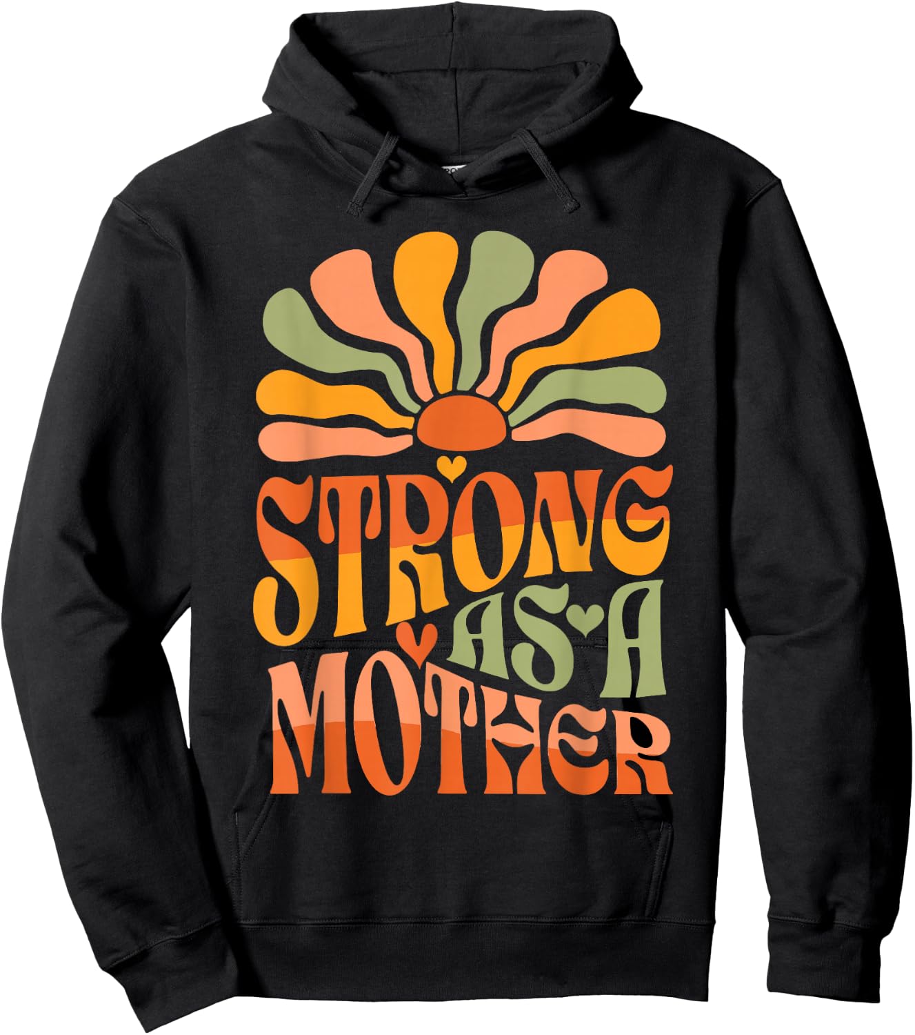 Strong as a Mother Mother's Day Hoodie - Hoodie | Black