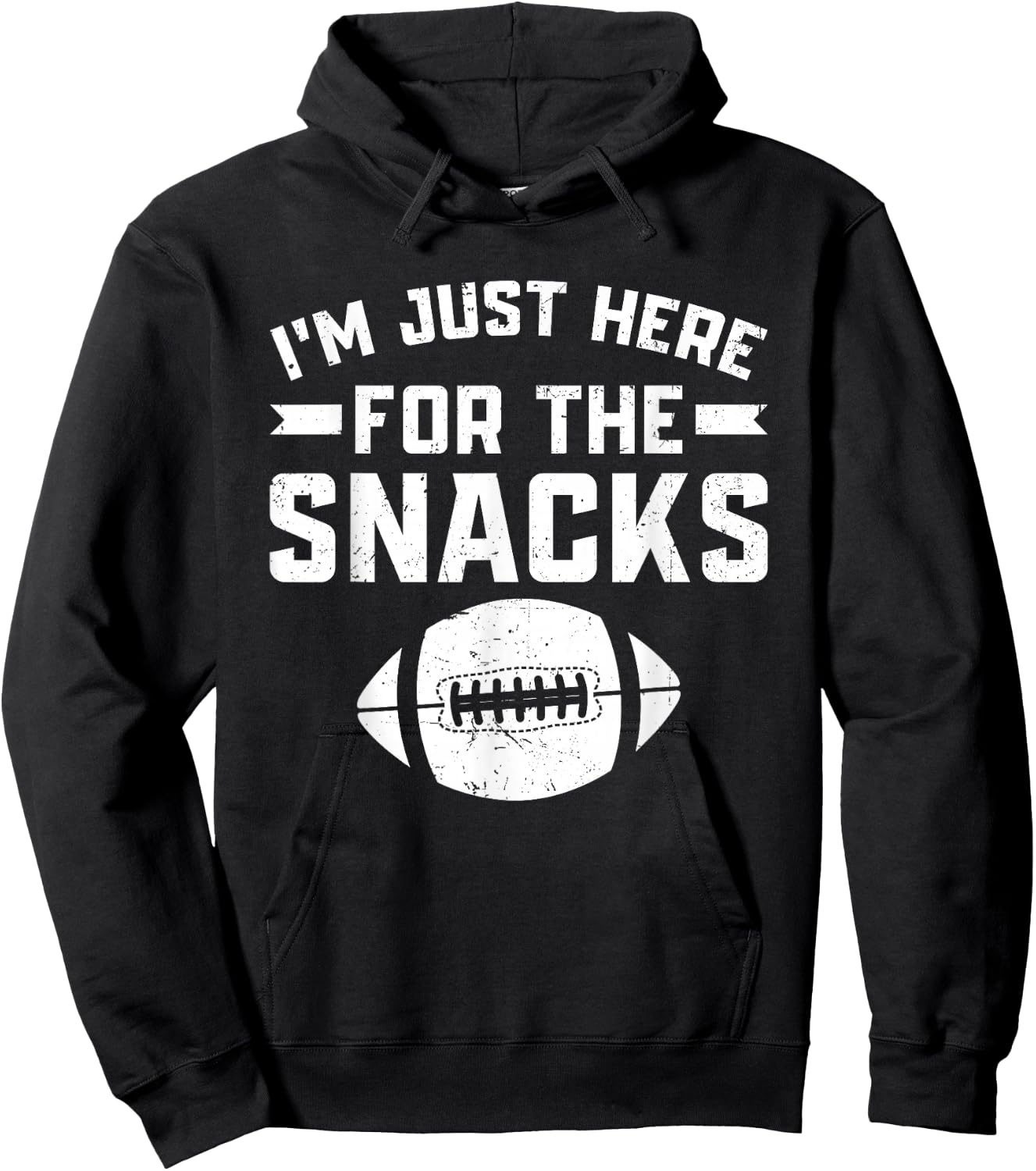 I'm Just Here for the Snacks Funny Fantasy Football League Hoodie - Hoodie | Black