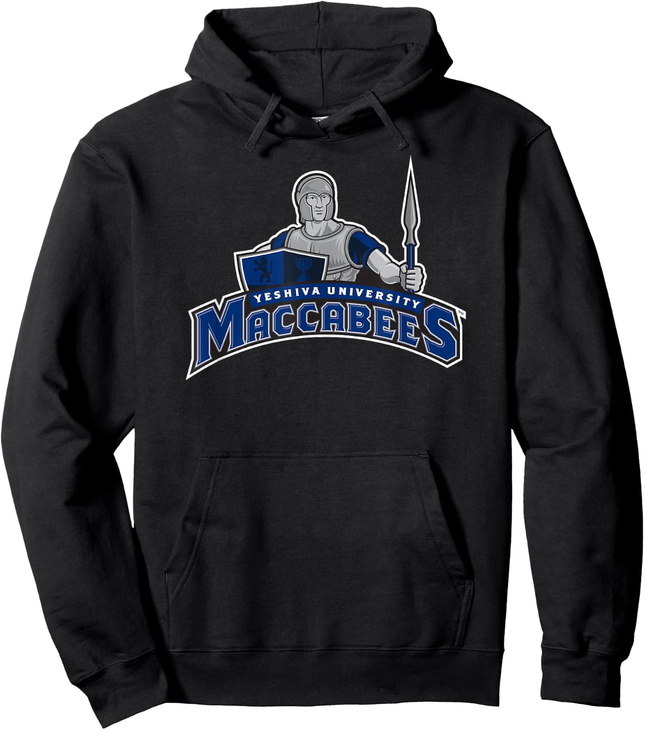 Yeshiva University Maccabees Logo Hoodie - Hoodie | Black