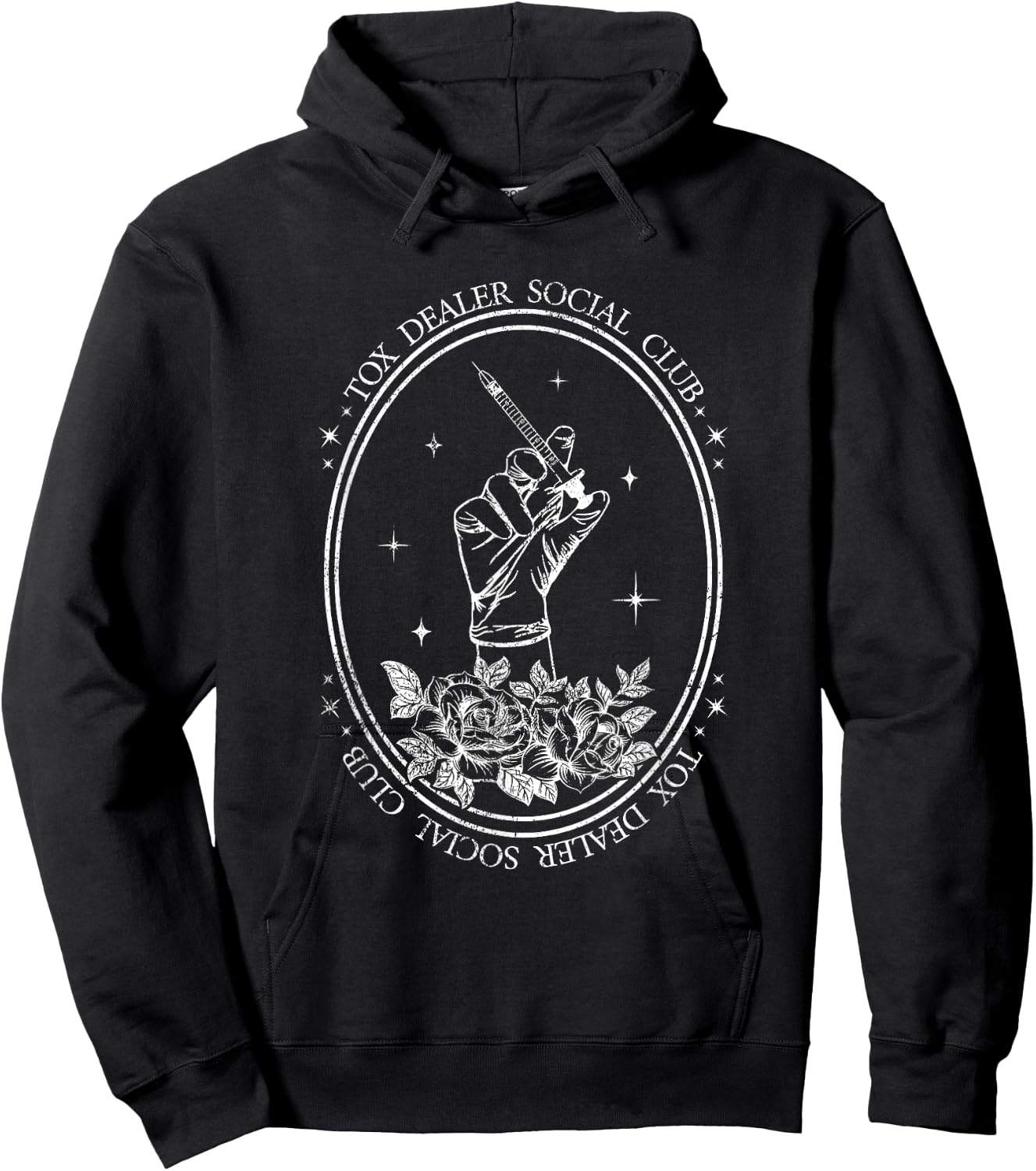 Vintage The Tox Dealer Social Club Aesthetic Nurse Injector Hoodie - Hoodie | Black