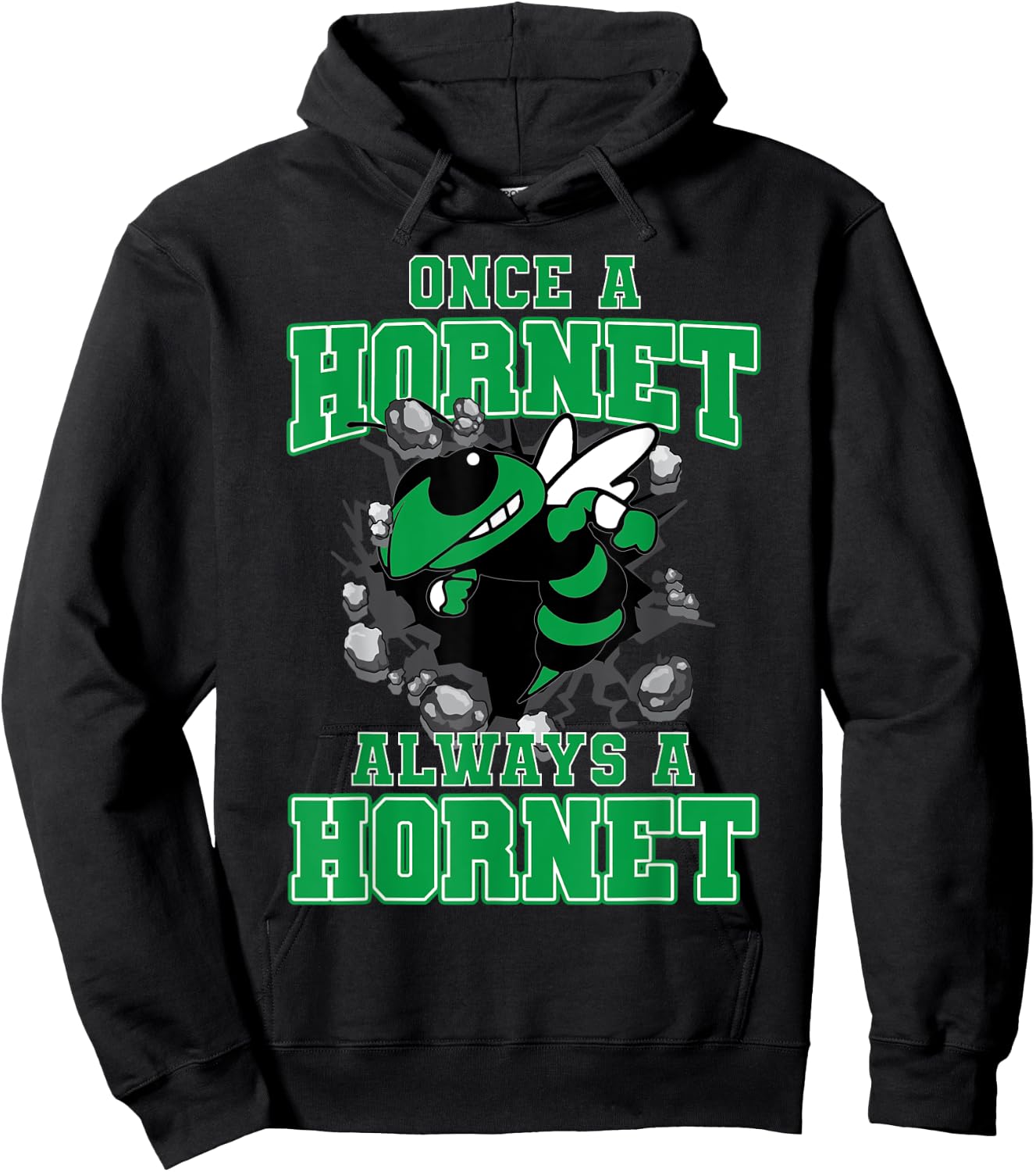 Once A Hornet Always A Hornet Back To School Spirit G Hoodie - Hoodie | Black