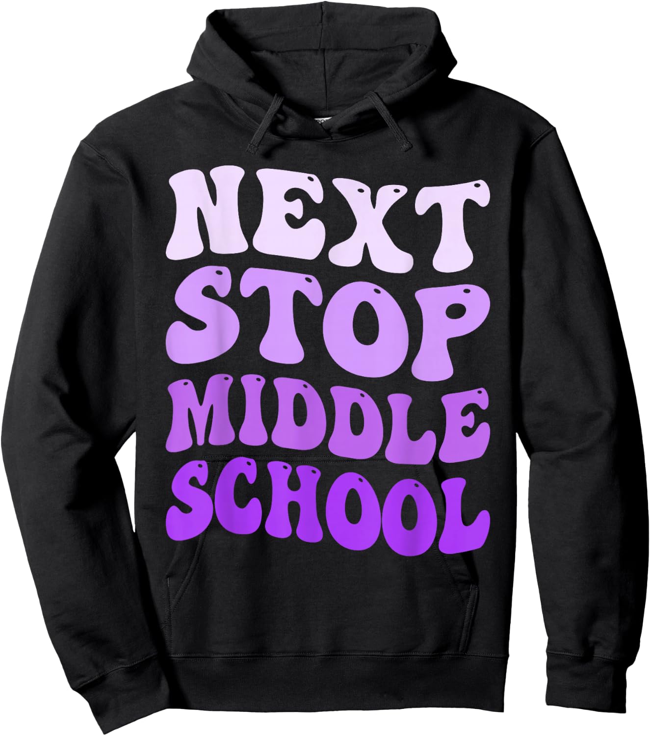 Next Stop Middle School Elementary School Graduation 2025 Hoodie - Hoodie | Black