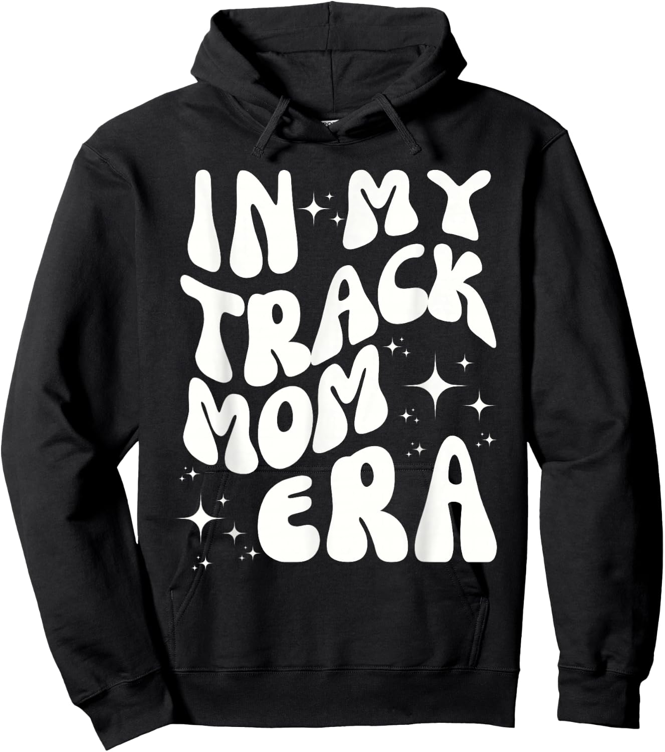 In My Track Mom Era Track and Field Mom Sports Running Hoodie - Hoodie | Black