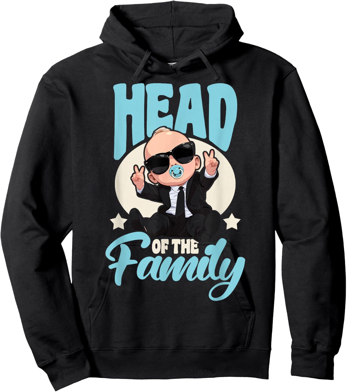 Baby Boss Head of The Family Like A Boss Kids Hoodie - Hoodie | Black