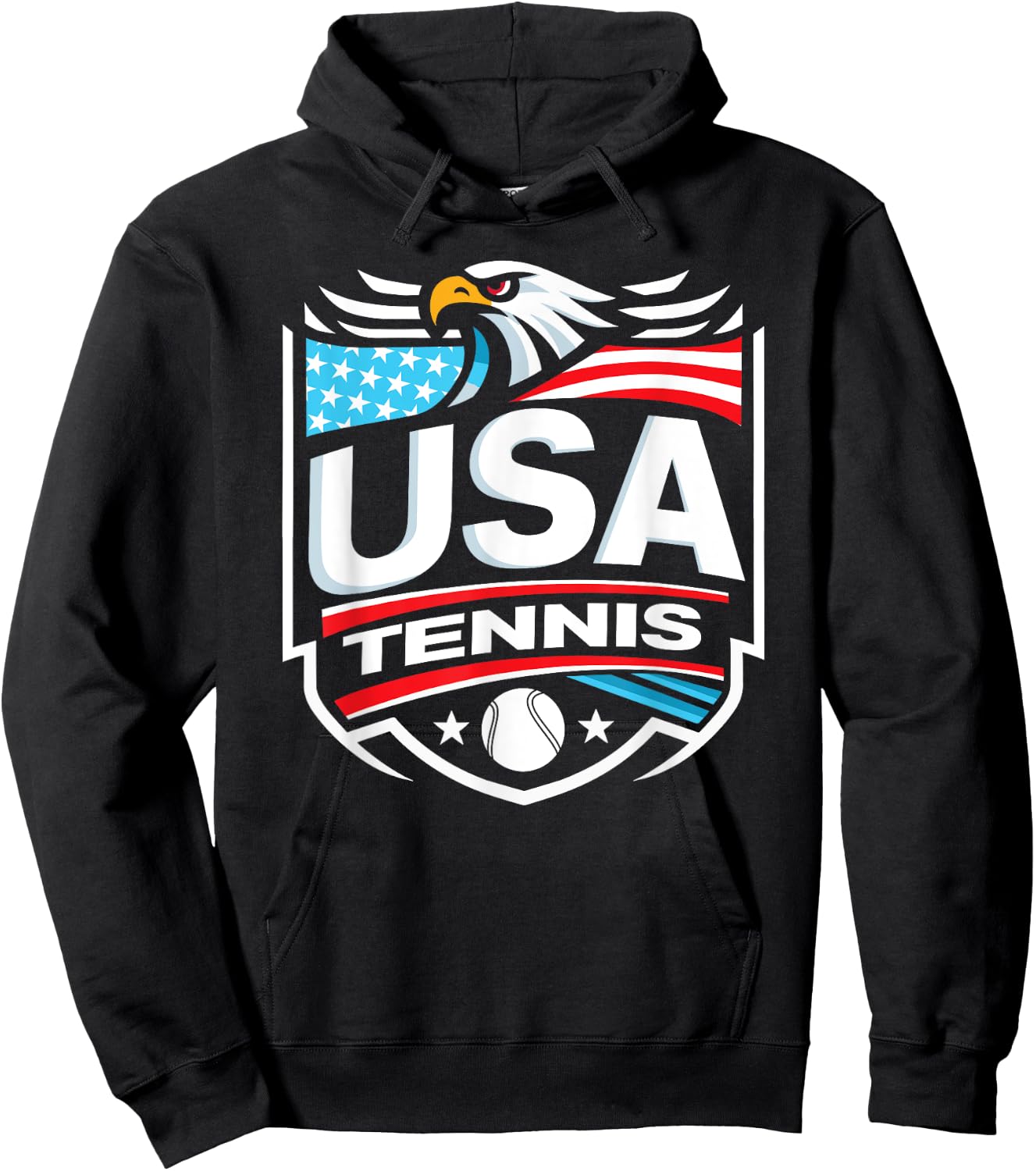 USA Tennis Hoodie - Hoodie | Black