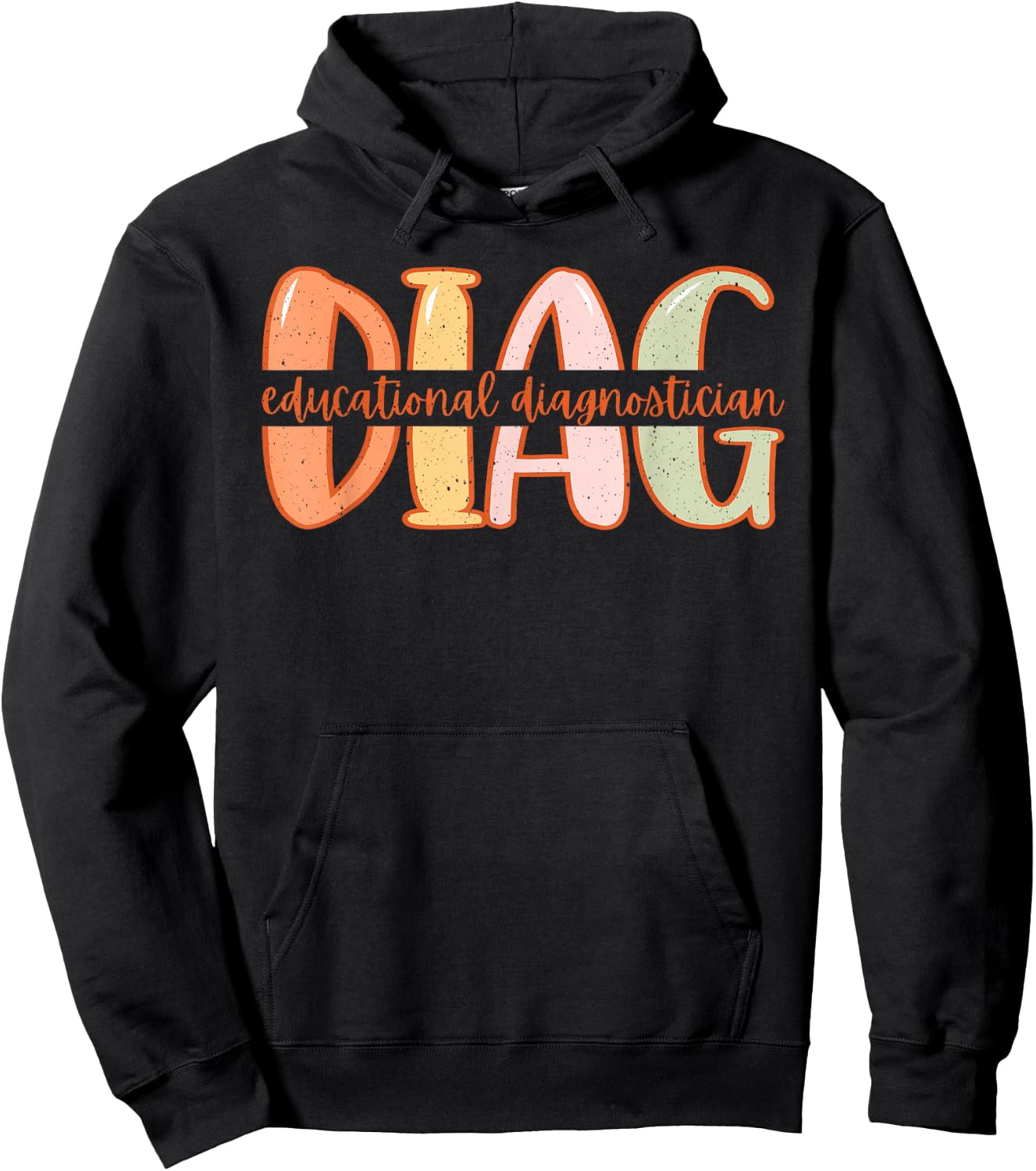 Educational Diagnostician School DIAG Retro DIAG Graduation Hoodie - Hoodie | Black