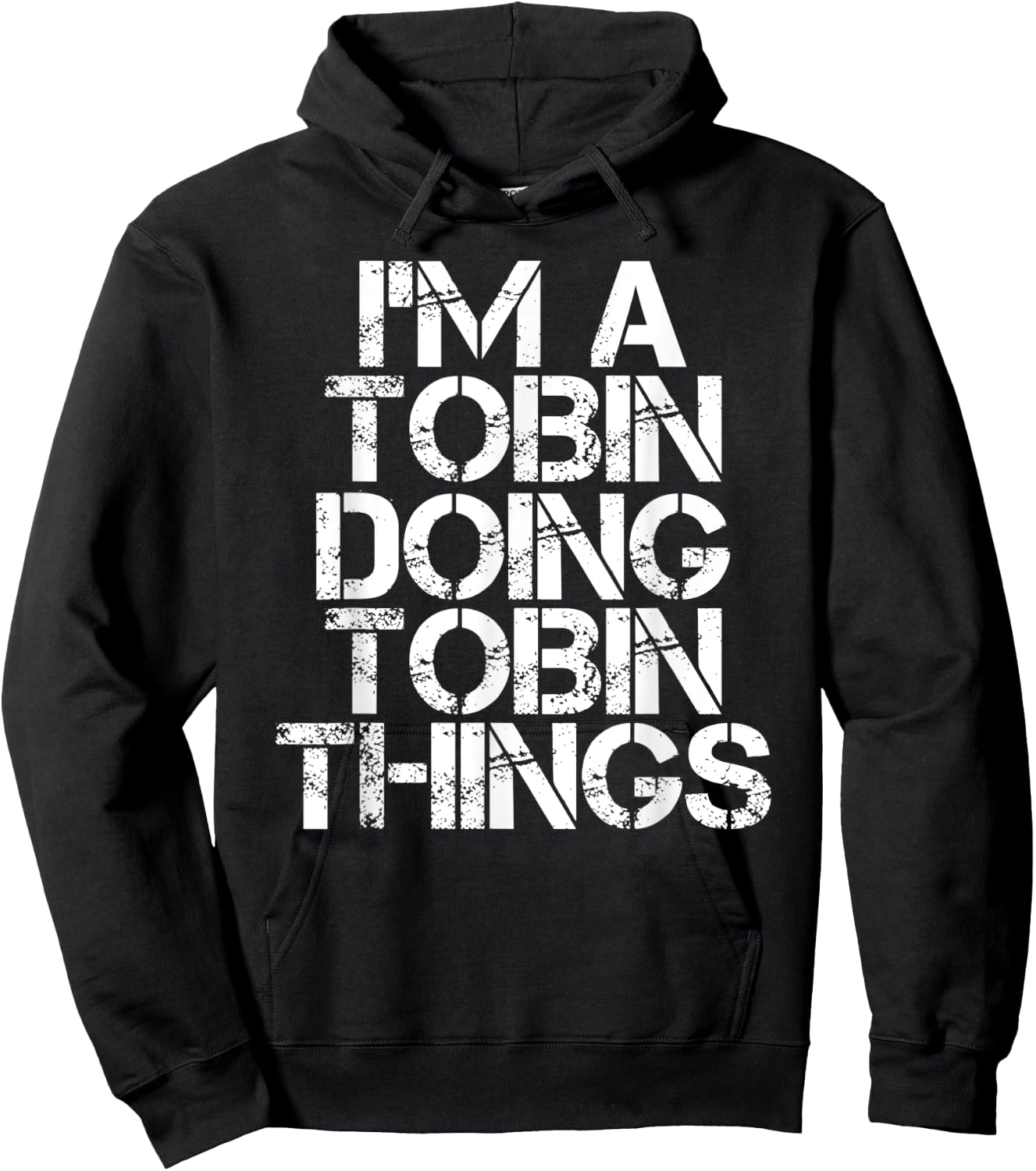 TOBIN Funny Surname Family Tree Birthday Reunion Gift Hoodie - Hoodie | Black