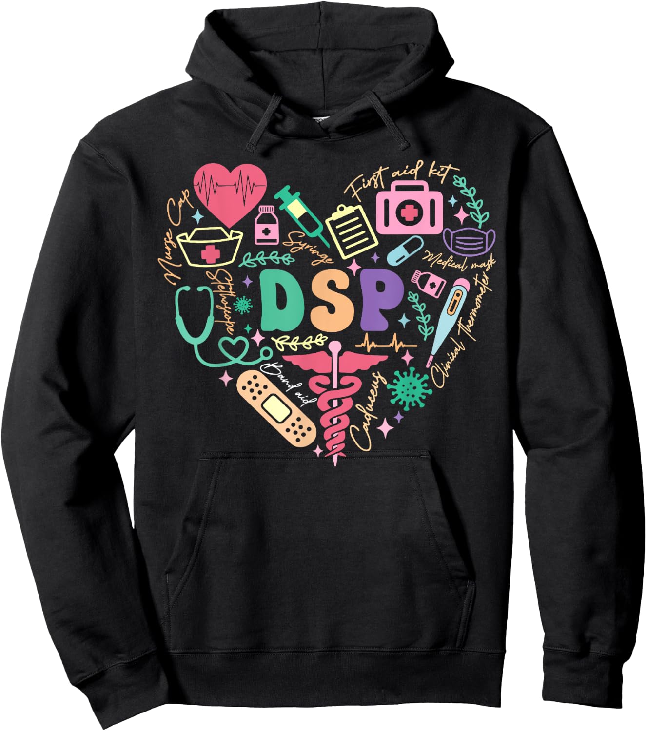 Cute DSP Day Shirt Heart Appreciation Day Gift Hoodie - Hoodie | Black