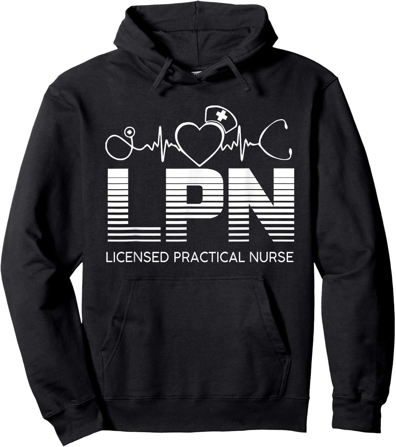 LPN Nurse Licensed Practical Nursing Nurse Week Healthcare Hoodie - Hoodie | Black