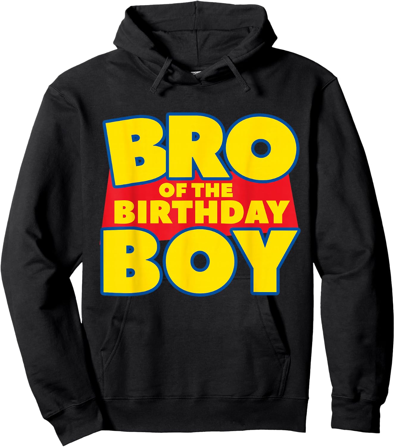 Brother Bro Of The Toy Birthday Boy Funny Story Theme B-day Hoodie - Hoodie | Black