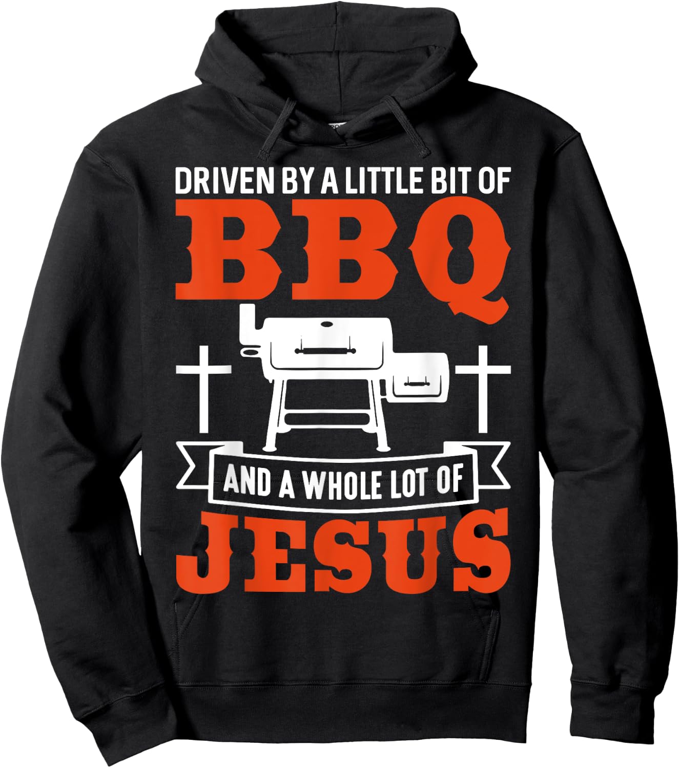 BBQ Jesus Shirt Barbecue BBQing Funny Christian Barbecue Hoodie - Hoodie | Black