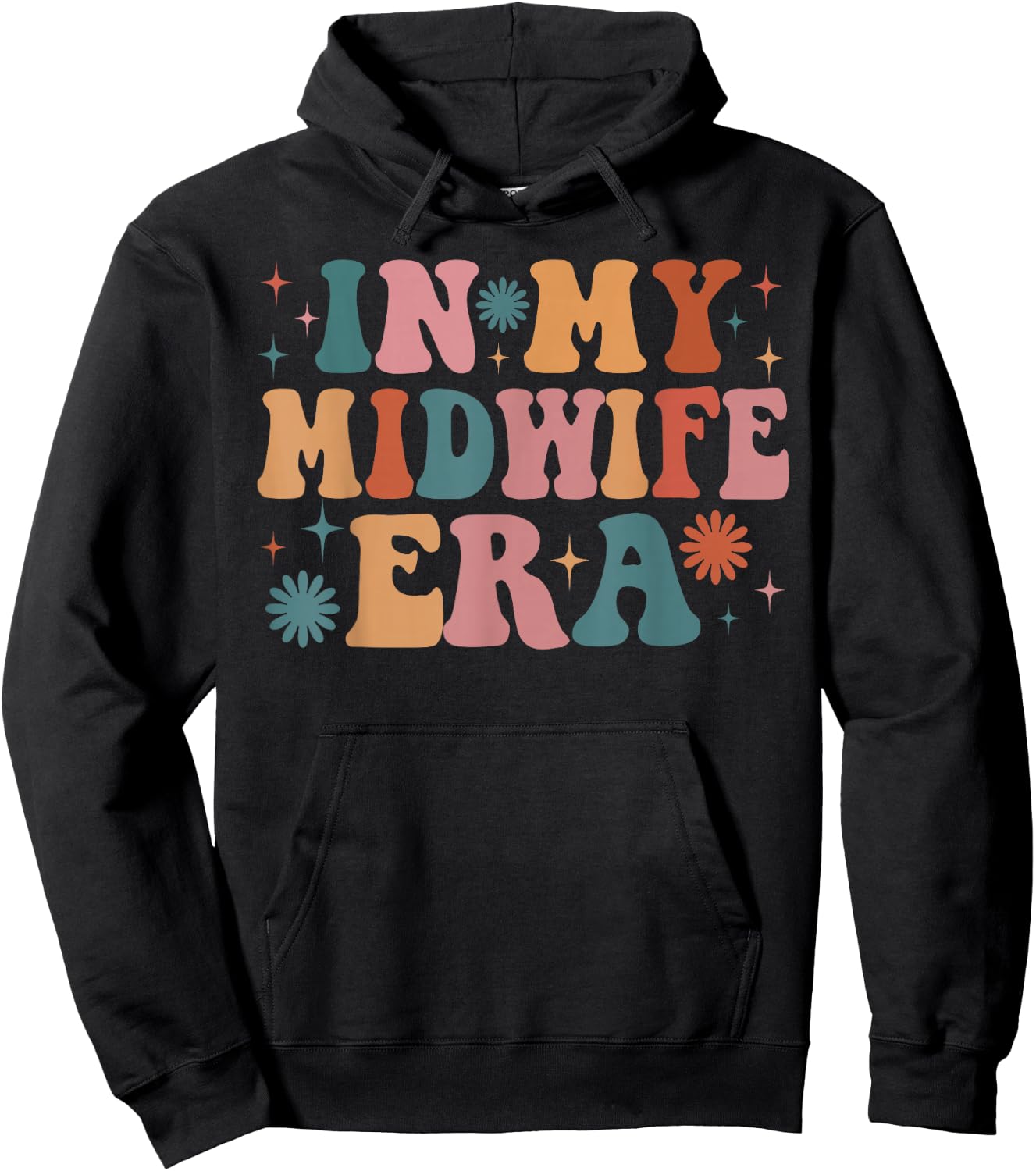 In My Midwife Era Funny Women Christmas Presents Hoodie - Hoodie | Black