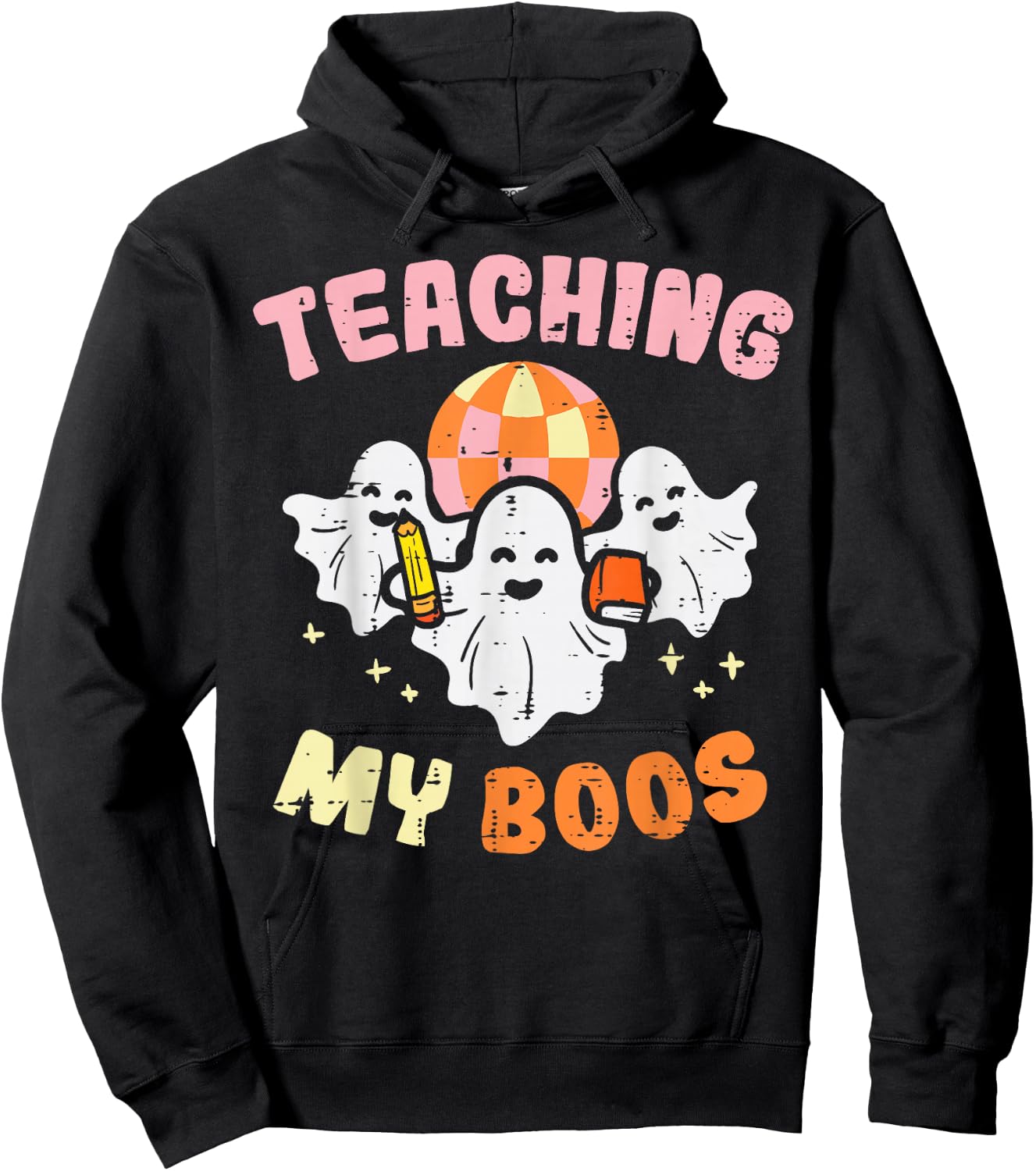 Halloween Teacher Teaching My Boos Costume Teacher Men Women Hoodie - Hoodie | Black