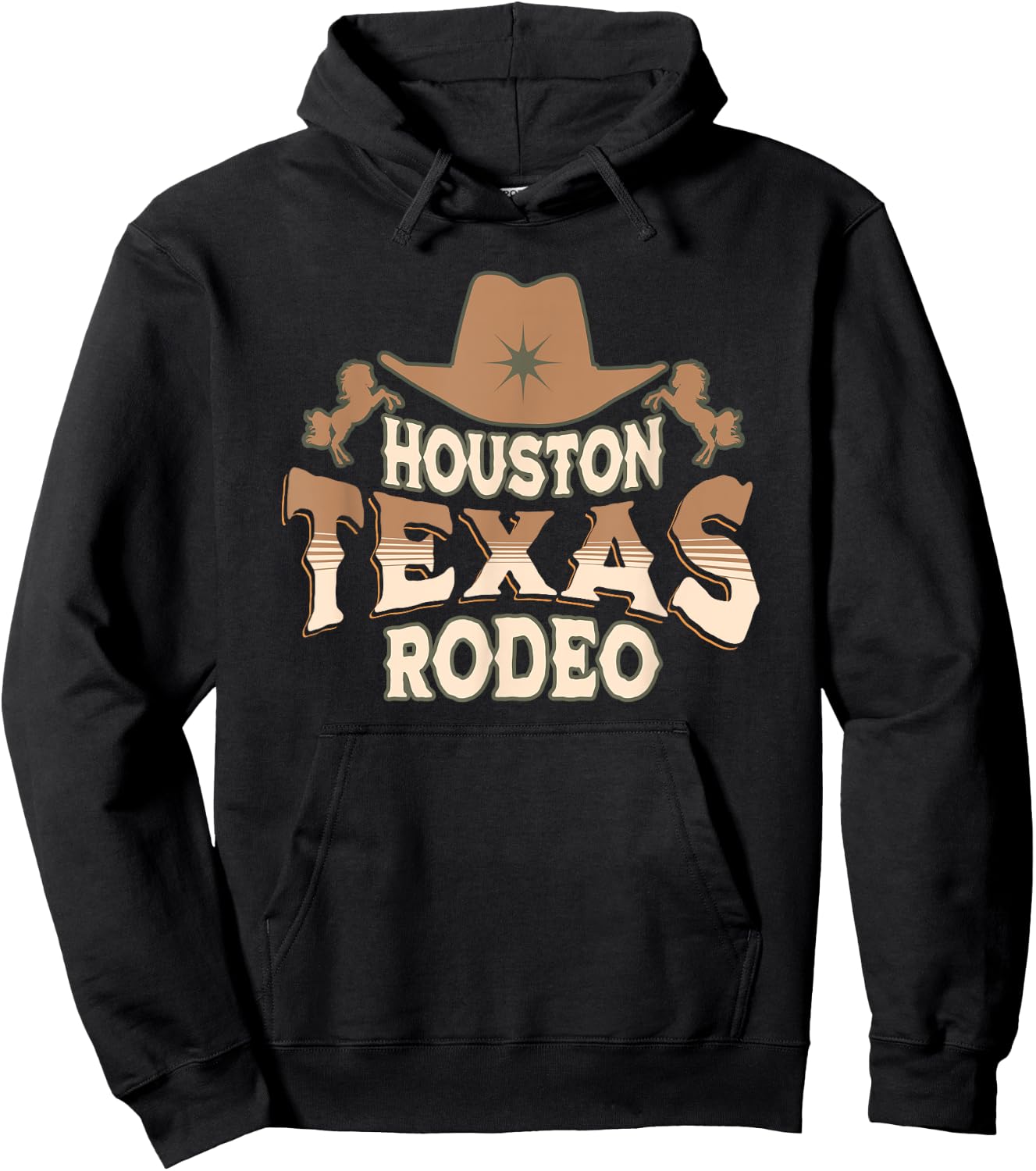 Houston Texas Livestock Show and Rodeo Hoodie - Hoodie | Black