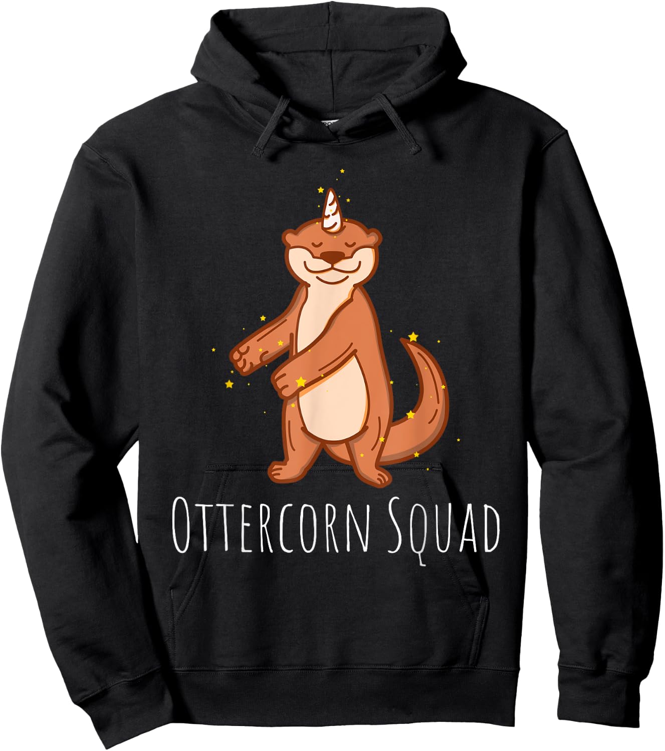 Flossing Otter Unicorn: Cute Ottercorn Squad Gift Hoodie - Hoodie | Black