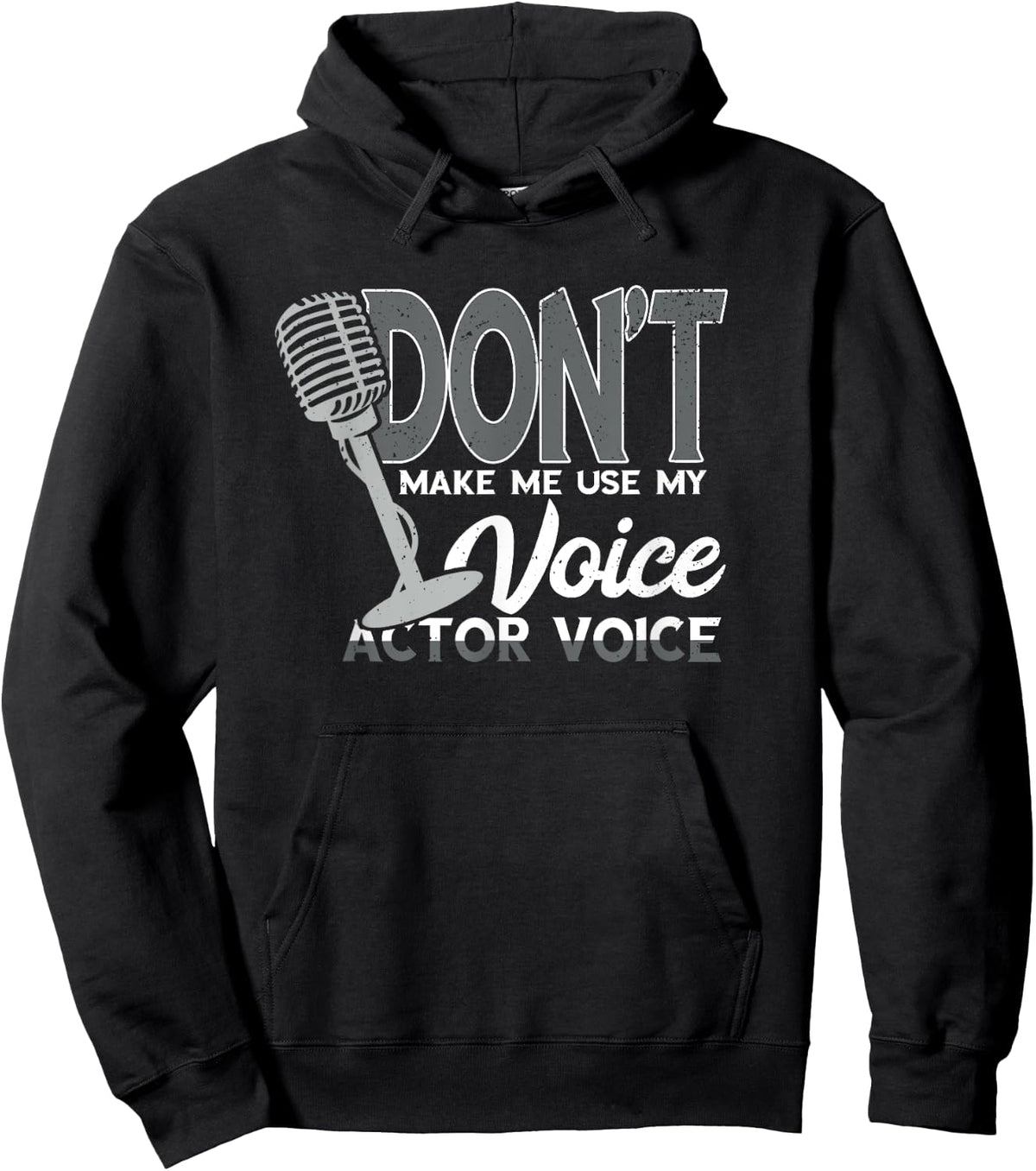 Voice Acting Voice Voice Over Artist Acting Voice Actor Hoodie - Hoodie | Black