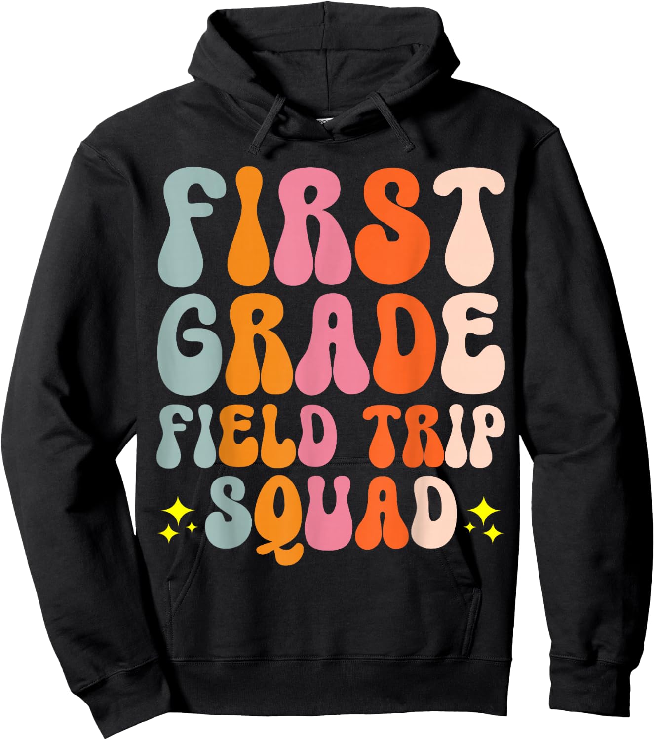 First Grade Field Trip Squad Hoodie - Hoodie | Black
