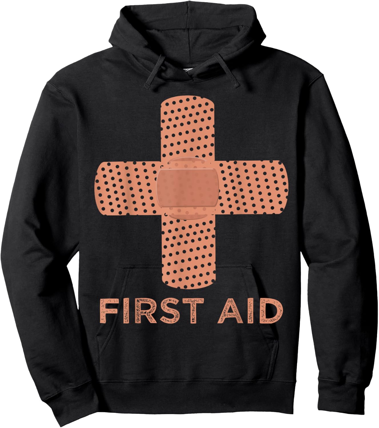 First Aid Cross Medic Symbol Emergency Nurse Gift Hoodie - Hoodie | Black