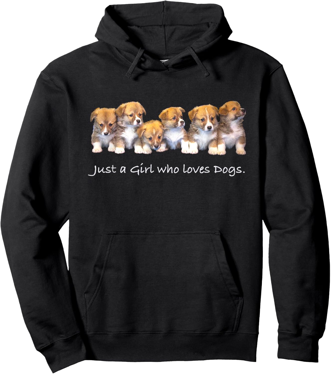 Just A Girl Who Loves Dogs Funny for Dog Trainer Hoodie - Hoodie | Black