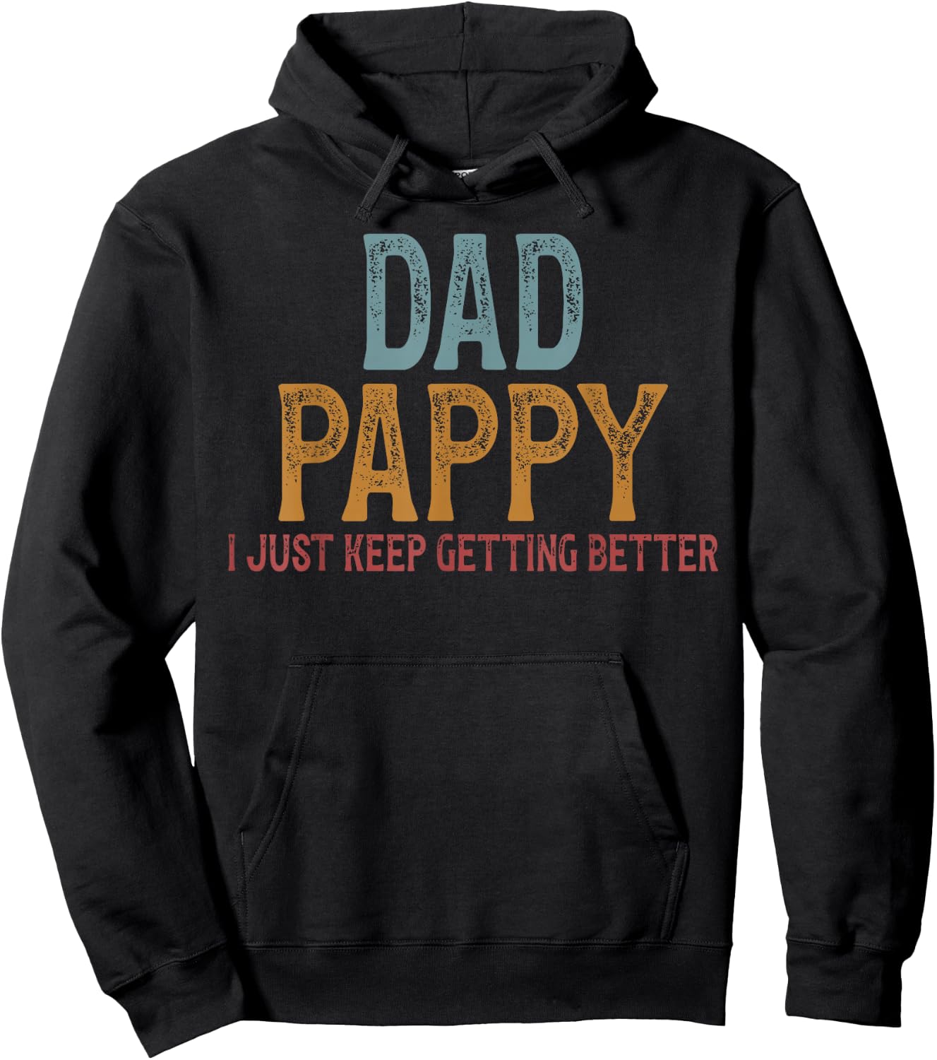 Dad Pappy Grandpa Pappy Grandfather Hoodie - Hoodie | Black