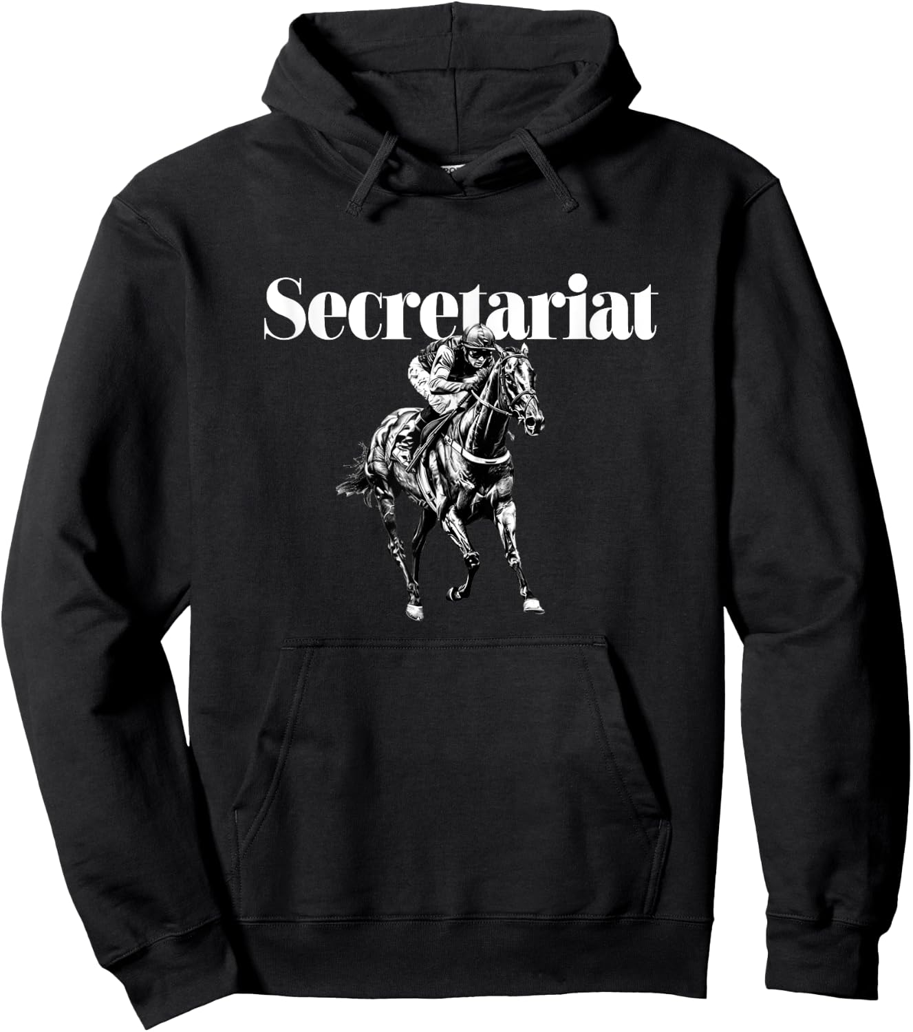 Secretariat Horse Racing Funny Hoodie - Hoodie | Black