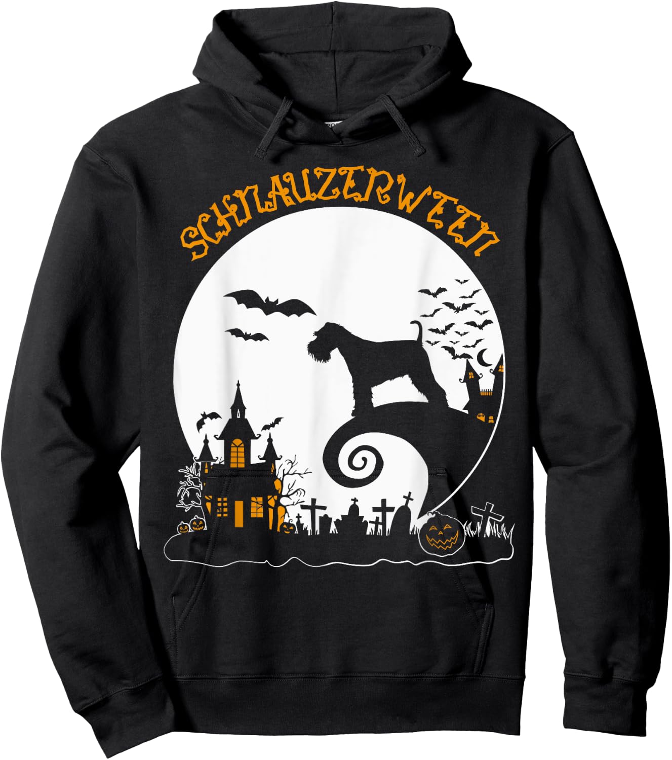 Cute Schnauzer Halloween Dog Mom Lover Schnauzerween Hoodie - Hoodie | Black