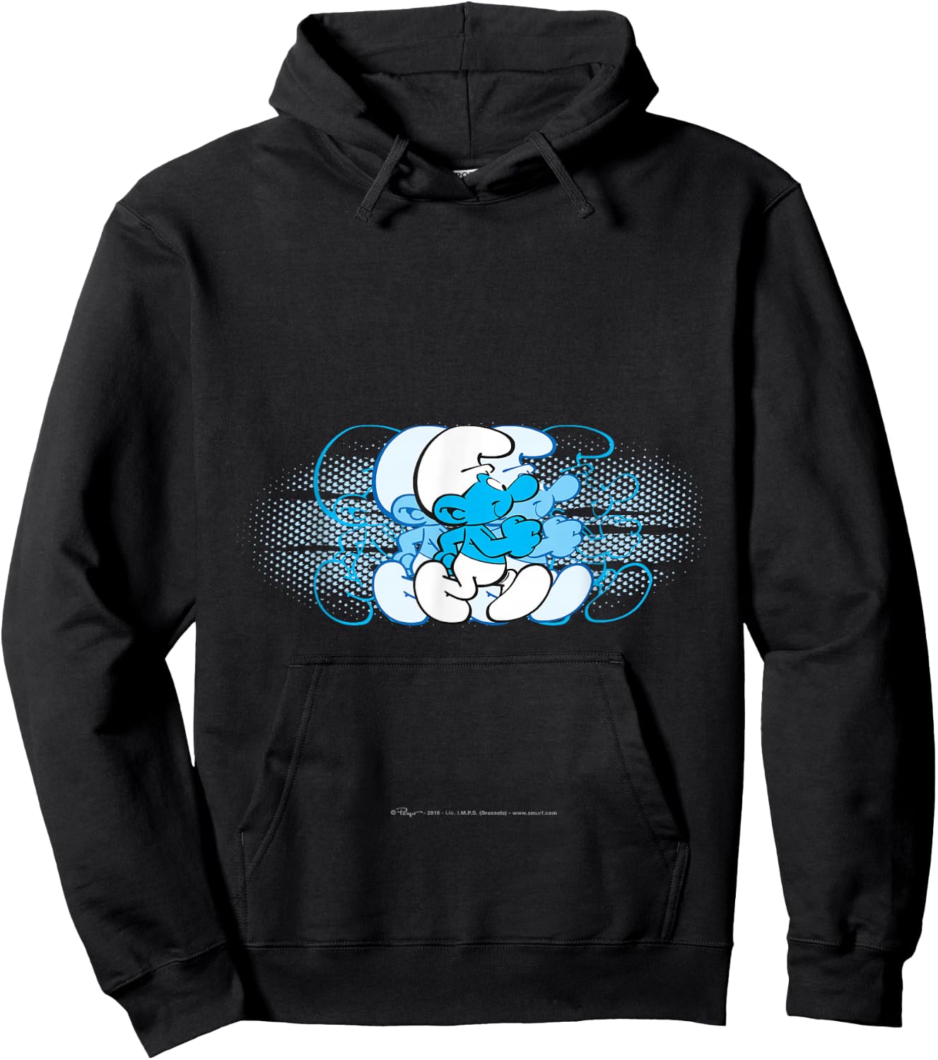 The Smurfs - Running Smurf Hoodie - Hoodie | Black