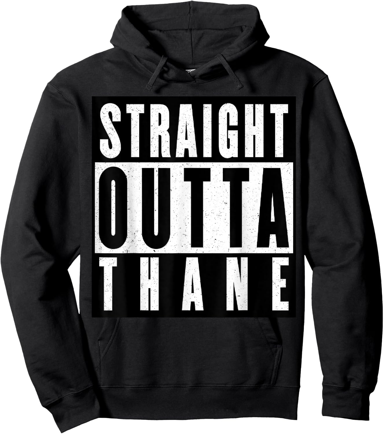 Straight Outta Thane India Hoodie - Hoodie | Black