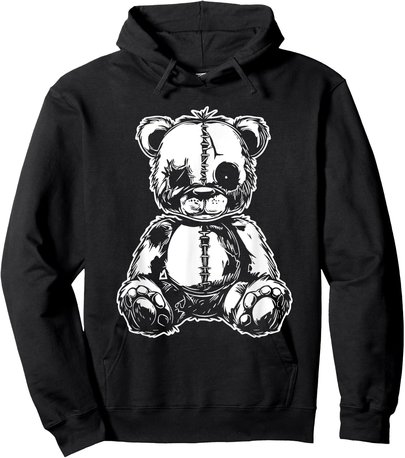 Horror Teddy Bear Hoodie - Hoodie | Black
