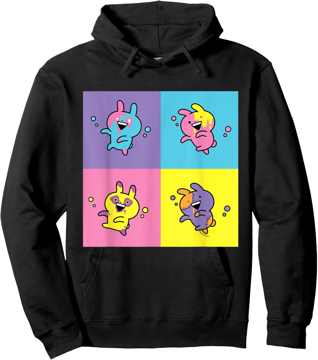 Usagyuuun Four Multicoloured Usagyuuuns Hoodie - Hoodie | Black