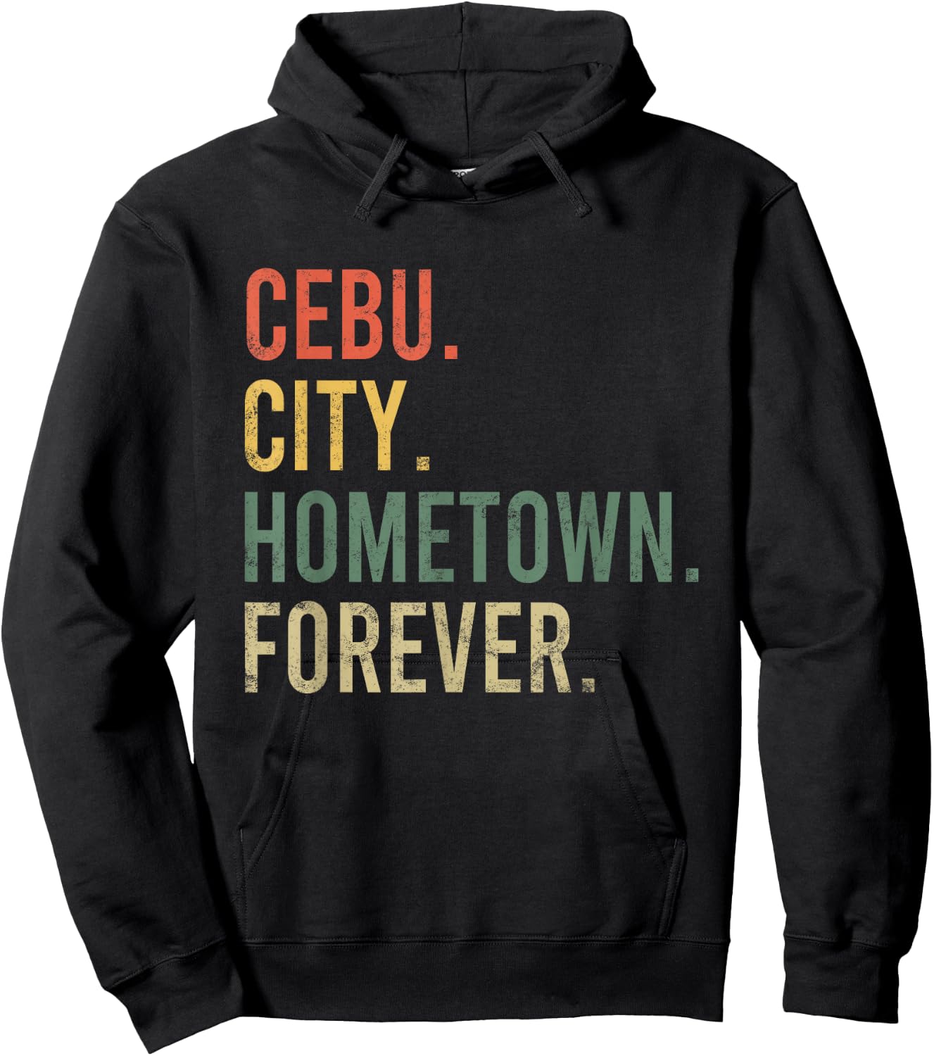 Cebu City Hometown Forever Vintage Citizen Gift Hoodie - Hoodie | Black