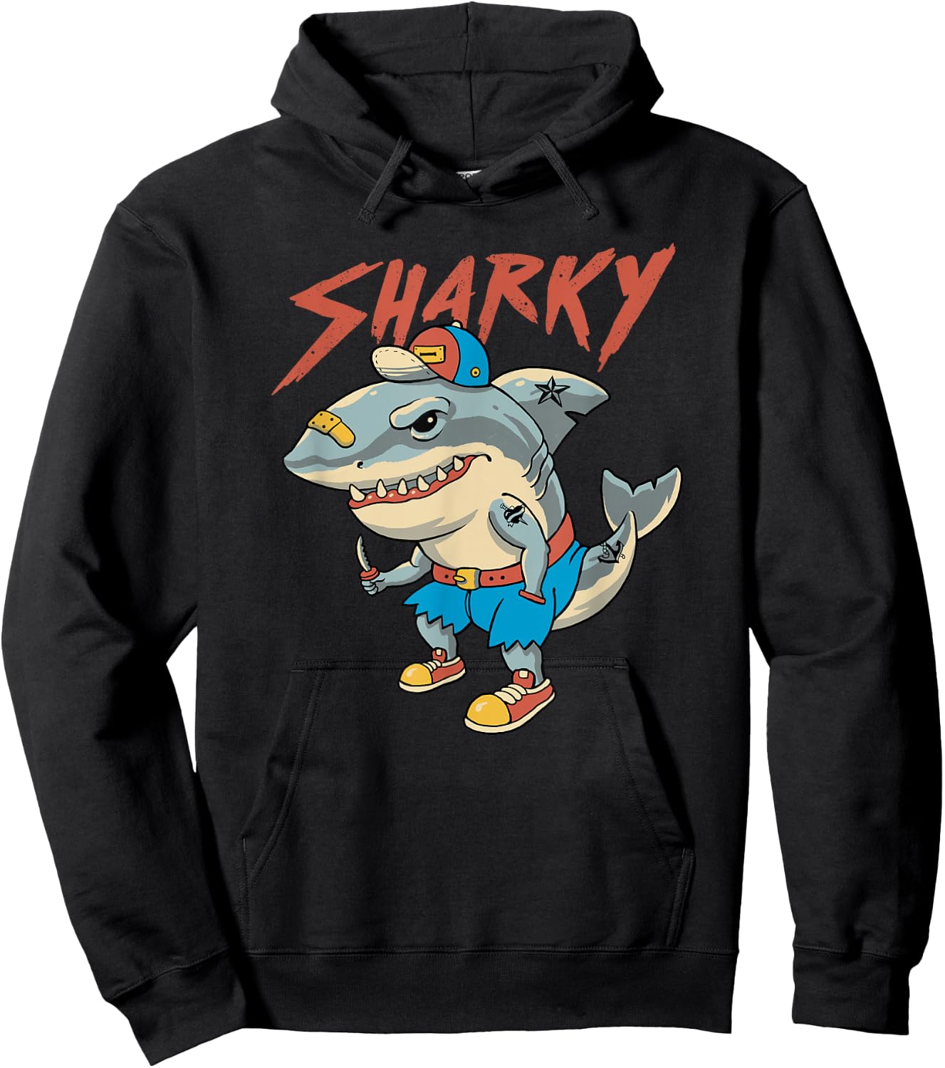 Sharky Boy Hoodie - Hoodie | Black