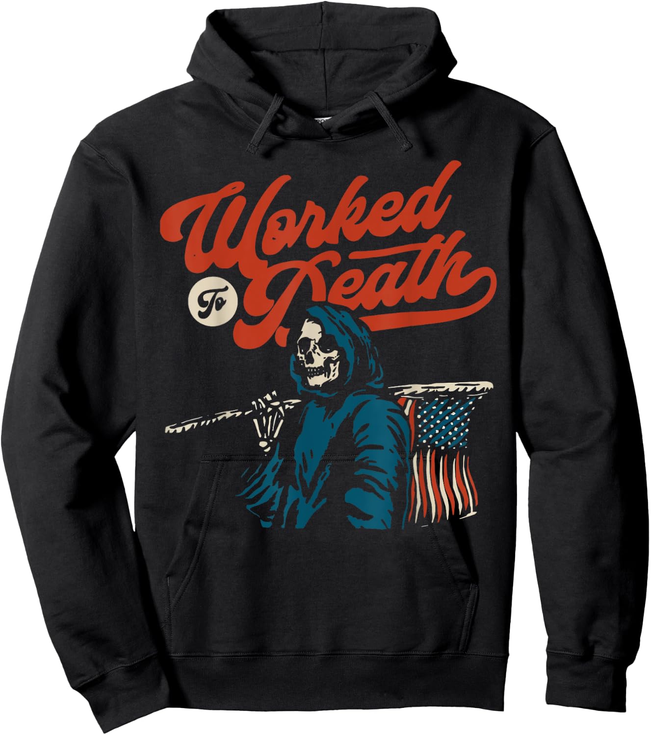 Worked To Death Hoodie - Hoodie | Black