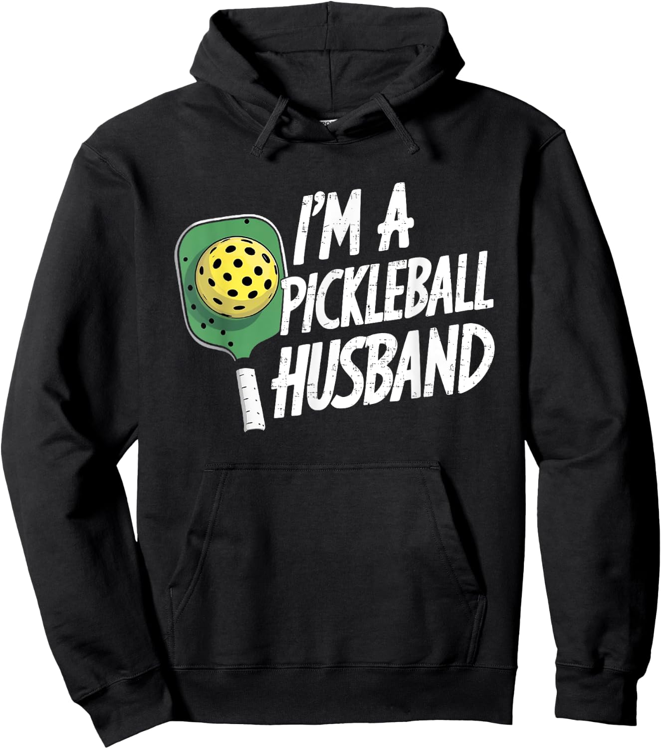 Funny I'm a Pickleball Husband Pickleball Players Wife Women Hoodie - Hoodie | Black